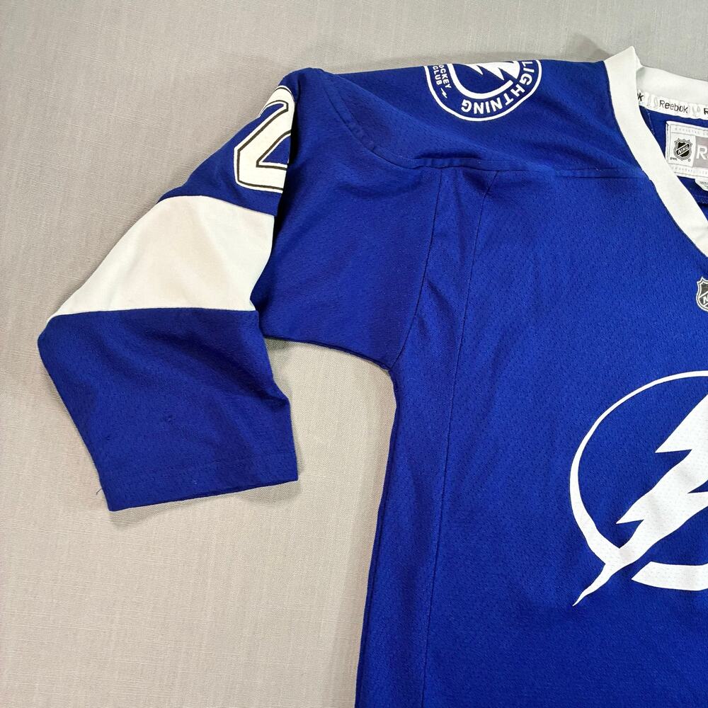 Reebok Tampa Bay Lightning Callahan #24 Youth L/XL NHL Hockey Jersey Blue - Picture 5 of 13